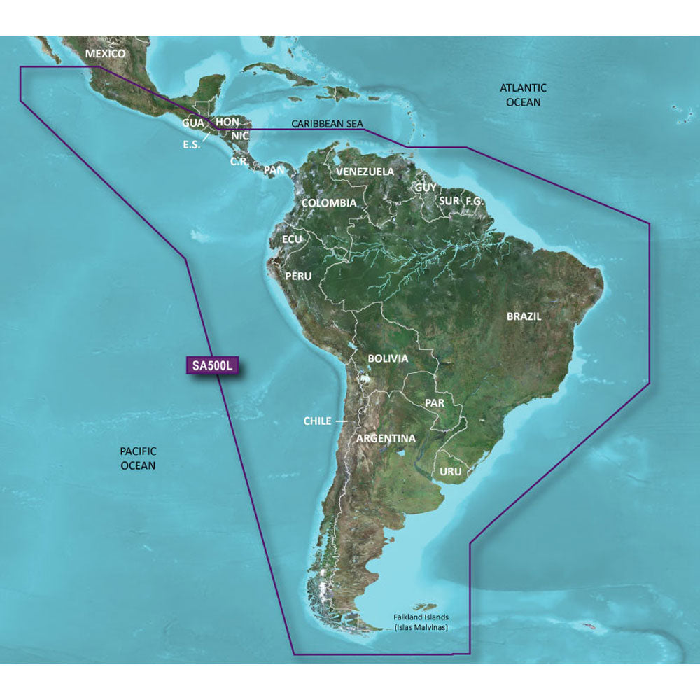 Garmin BlueChart&reg; g3 HD - HXSA600X - South America - microSD&trade;/SD&trade;