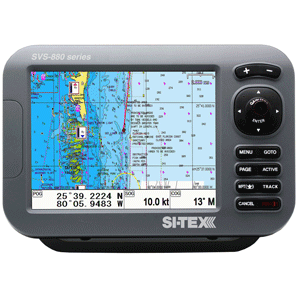 SI-TEX SVS-880CE 8" Chartplotter w/External GPS Antenna &amp; C-Map 4D Chart