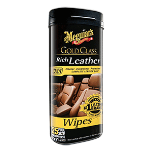 Meguiar&#39;s Gold Class&trade; Rich Leather Cleaner &amp; Conditioner Wipes