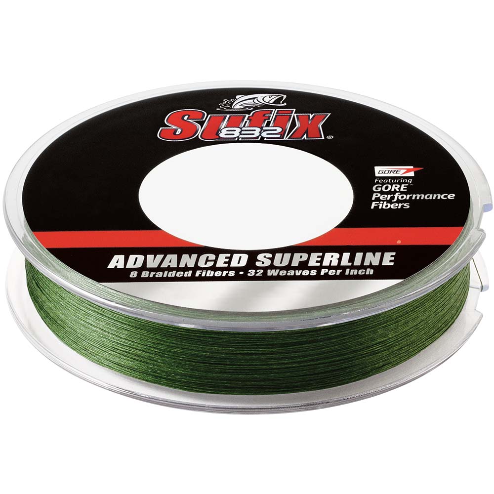 Sufix 832&reg; Advanced Superline&reg; Braid - 20lb - Low-Vis Green - 150 yds