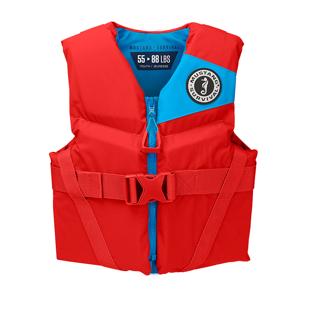 Mustang Youth REV Foam Vest - Red - Youth